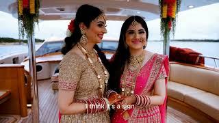 Meera and Kavya's Unforgettable Yacht Indian Lesbian Wedding