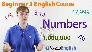 Beginner 2 English Course: Numbers - Ordinals, Fractions, Height, Weight, Speed, Temperature...