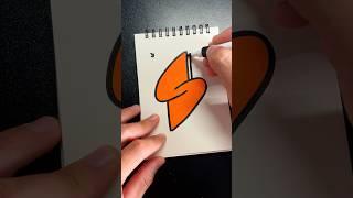 How to draw letter S graffiti #draw #graffiti #foryou #hiphop #spraypaint #howtodraw