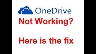 Onedrive not working/syncing/starting? Here is the fix