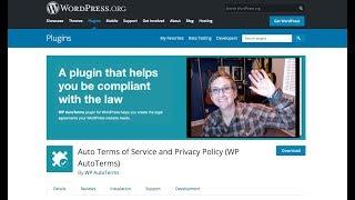 Privacy Policy & GDPR Compliance  for WordPress