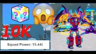 I open 10K box for reach 15T power ! Bot clash simulator