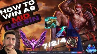 MASTERS LEE SIN MID DOMINATION (How to WIN w/ Fundamentals!)