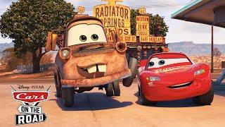 Mater and Lightning McQueen Go on a Road Trip | Cars on the Road | Pixar Cars