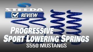 Steeda S550 Mustang Sport Lowering Springs Progressive