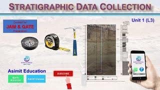 STRATIGRAPHIC DATA COLLECTION ( U1 L3) #STRATIGRAPHY #GATE #JAM #CSIR #NET #GEOLOGY