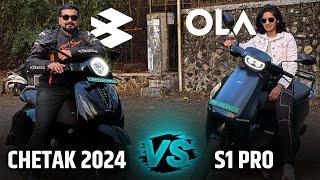 2024 Chetak VS Ola s1 Pro ️ EV Battle! #bajajchetak #chetakpremium #chetakurbane #olas1pro #olas1