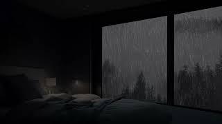 아늑한 창문 비 & 천둥 | 10분 안에 잠들다 | 수면, 공부, 휴식을 위한 폭우