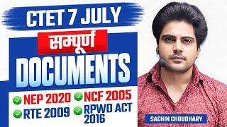 CTET 7 July सम्पूर्ण Documents by Sachin choudhary live 8pm