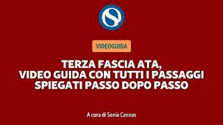 VIDEO TUTORIAL | Terza fascia ATA, tutti i passaggi spiegati passo dopo passo