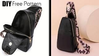 DIY Cute Backpack Bag from Cloth Sewing at home | Free Pattern | Two Sections