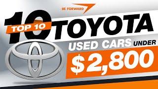 Top 10 Most Popular Used Toyota Cars Under $2,800 | Car Review