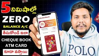 Indusind Bank Account Opening Online NEW PROCESS | Zero Balance Account Opening Online In Telugu