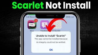 Unable To Install Scarlet In IOS 18 Fix !! Download Scarlet In IPhone And Anti Revoke Scarlet