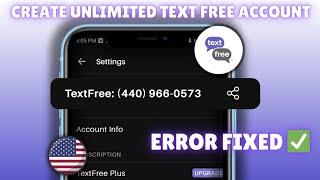 TextFree Sign-Up Error Solution – Quick Fix!