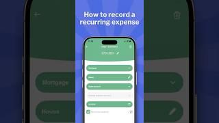 How to record a recurring expense | Tidy Money