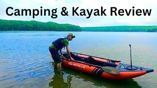 Camping Trip and Review/ test of GoPlus inflatable tandem kayak [Part-2] 