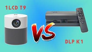 Touyinger T9/AUN ET40 1LCD projector VS Touyinger K1 DLP projector