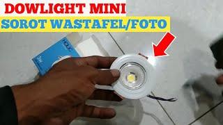 cara pasang lampu mini downloght || di plafon gypsum