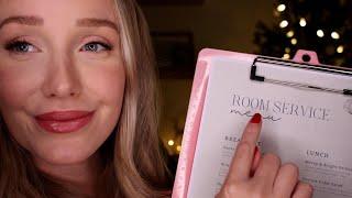 ASMR Cozy Christmas Hotel (Check In, Scalp Massage, Gift Wrapping, Story Time, Cookie Decorating)