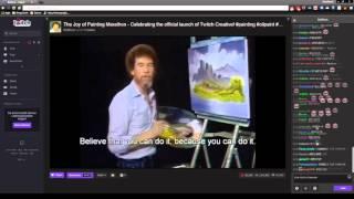 Twitch: Bob Ross Marathon ending + Chat Reactions