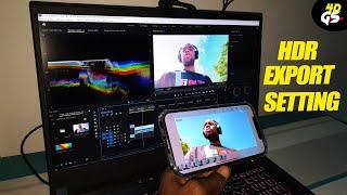 How to Export Apple iPhone 12 Pro Max Dolby Vision HDR video in Premiere Pro