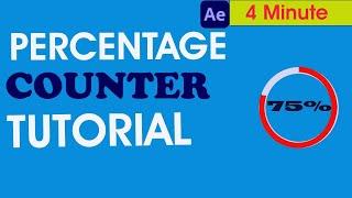 After effects tutorial| Percentage counter @at-nikhiskilltech