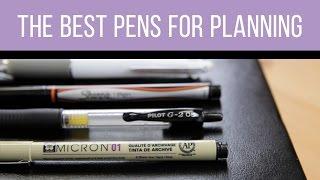 The Best Pens for Planning