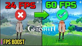 HOW TO BOOST FPS IN GENSHIN IMPACT For Low End PC / Laptop