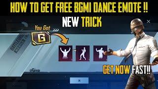 Free Dance Emote In BGMI  How To Get Free Dance Emote In Bgmi ! Bgmi Free Mythic Emote !Free Emote