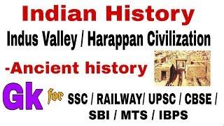 Indian History: Ancient History / Indus Valley Civilization/ Harappan Civilization / MCQ gk question