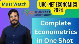 Complete Econometrics in One Shot | UGC-NET 2024 | Economics