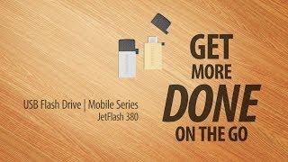 Transcend USB OTG Flash Drive JetFlash 380 - Get More Done On The Go