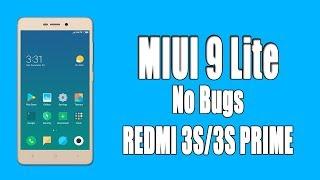 MIUI 9 Lite For Redmi 3S/3S Prime/3X 2018