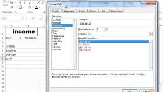 The Number Group and Working with Numbers, Dates in Excel