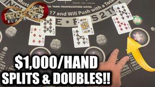 FREEBET BLACKJACK! $3,000/HANDS AT PLAY! Splits  & Doubles GALORE! Buy- IN $10,000