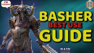 Best way to Use Basher | Full Build & Masteries | Raid: Shadow Legends
