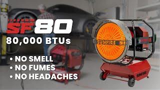 SunFire® SF80 80,000 BTU Radiant Shop Heater Diesel/Kerosene