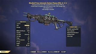 Fallout 76: Bloodied Automatic Enclave Plasma Rifle.