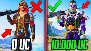 ААА! УДАЧНАЯ ПРОКАЧКА АККАУНТА на 10.000 UC В PUBG MOBILE! ПРОКАЧАЛ АККАУНТ на 10000 UC ПУБГ МОБАЙЛ!