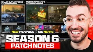 MASSIVE Changes Incoming | Warzone Season 6 Reloaded Patch Notes