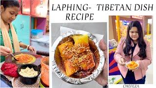 Laphing Recipe | How to make laphing | Tibetan streetfood | Siliguri | Yellow Laphing Spicy