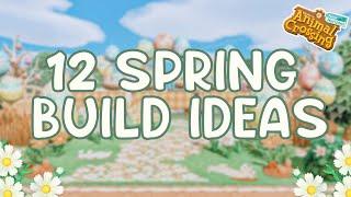 12 Spring Themed Build Ideas For Your Island // Animal Crossing New Horizons