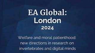 Welfare and moral patienthood | Jeff Sebo, Daniela Waldhorn, & Patrick Butlin | EAG London: 2024