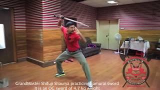 Samurai Swaord 4.7 kg - #GrandmasterShifuji #MissionPrahar #MittiSystem #katana #Swordfighting