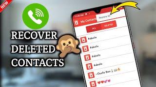 How to Recover Deleted Contacts on Android Without Google Account  | Restore Deleted Contacts