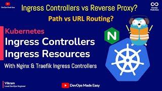 Kubernetes Ingress Controllers In-Depth | Ingress Controllers vs Reverse Proxy | Path vs URL Routing