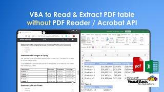 VBA to Read or Extract PDF Tables without Reader or Acrobat API - VBA PDF Automation-11