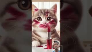 Cat is lipstick  #cute #funny #cat #catlover #cutecat #cutebaby #baby #babygirl #comedy  #funnycats