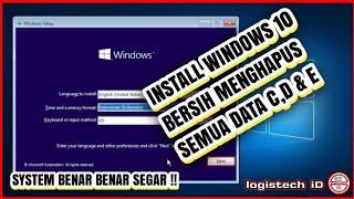 CLEAR‼️ CARA LENGKAP INSTALL WINDOWS 10 SEPERTI LAPTOP BARU